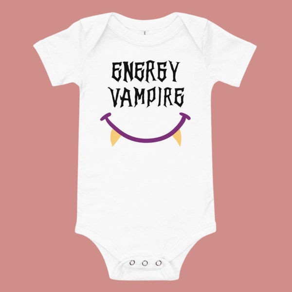 Energy Vampire Onesie, Baby Gift, Gift To Parents, Funny Baby Gift, Halloween Gift, Vampire Onesie, Baby Shower Gift, Gift To New Parents