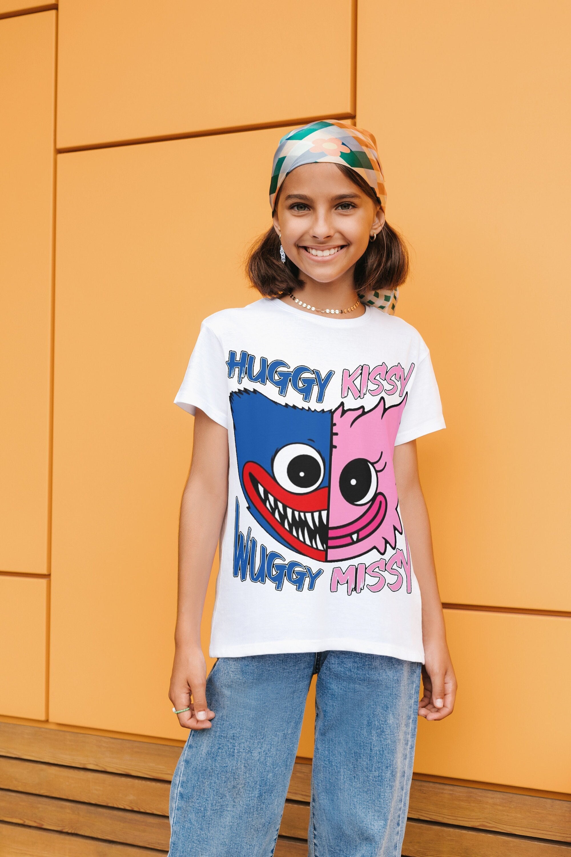 Mad Engine Poppy Playtime Boys' CH2 Bad Guys Huggy Mommy Long Legs Boxy Boo Character Graphic T-Shirt