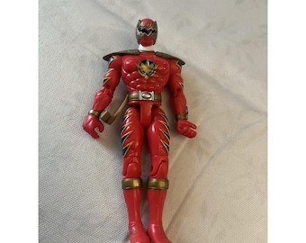 Power Rangers Dino Thunder Triassic Red Talking Ranger G12 No Weapons  2003
