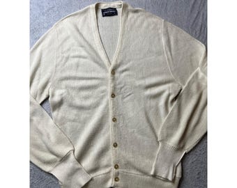 Vintage 1960s Arnold Palmer Alpaca Wool Cardigan, Robert Bruce