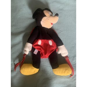 Vintage Mickeys Pals Plush Backpack Disney Mickey Mouse Child's Pack image 6