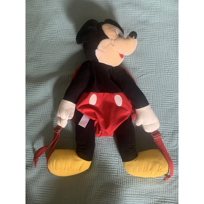 Vintage Mickeys Pals Plush Backpack Disney Mickey Mouse Child's Pack image 6
