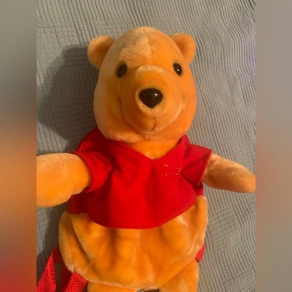 Vintage Disney Winnie the Pooh plush backpack 90's - image 2