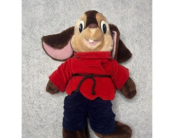 Peluche vintage di Fievel Mousekewitz di "An American Tail" della Caltoy Universal Studios, 45 cm.