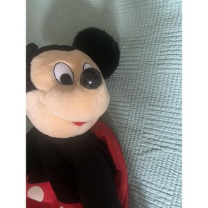 Vintage Mickeys Pals Plush Backpack Disney Mickey Mouse Child's Pack image 5