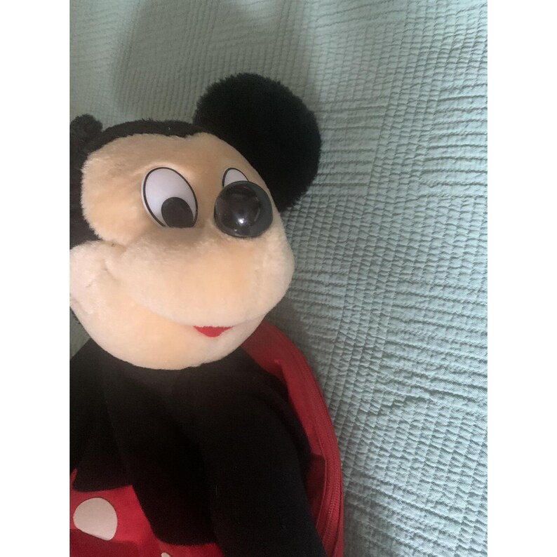 Vintage Mickeys Pals Plush Backpack Disney Mickey Mouse Child's Pack image 5