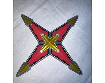 Power Rangers Ninja Steel Red Gold Ninja Star Accessory Toy Replacement Part