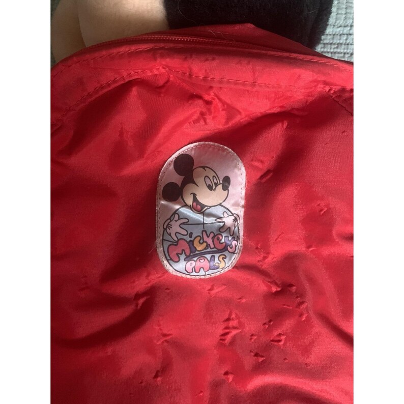 Vintage Mickeys Pals Plush Backpack Disney Mickey Mouse Child's Pack image 7