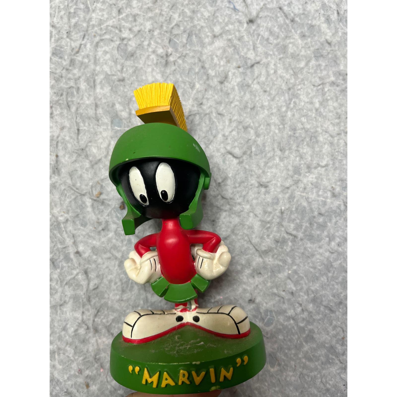 1998 Vintage Rare Warner Brothers Store Marvin the Martian Slippers Adult Large Marvin The Martian Bean Bag Plush Warner Bros. Studio Store  main image 2