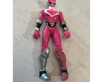 Vintage 2000 Bandai Power Rangers Time Force Pink Ranger Action Figure Toy 5in