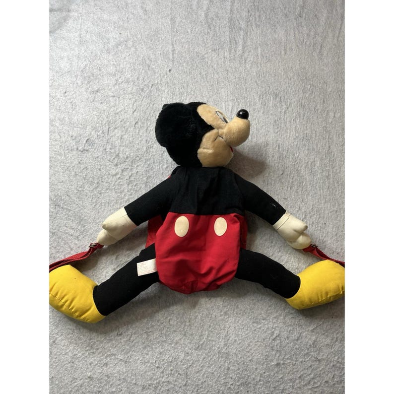 Vintage Mickeys Pals Plush Backpack Disney Mickey Mouse Child's Pack image 1
