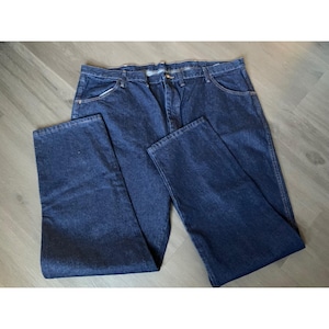 ラスター ラングラー メンズ ダークウォッシュ ストレートレッグ ジーンズ 46x32 ヘビーウェイトデニム