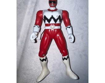 Bandai 1998 Power Rangers Lost Galaxy Red Ranger Action Figure Vintage Toy 5"