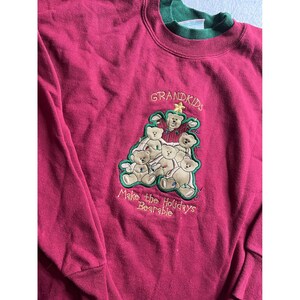 McSportswear Dam L Sweatshirt Barnbarn Gör Högtiderna Drägliga Nallebjörn VTG