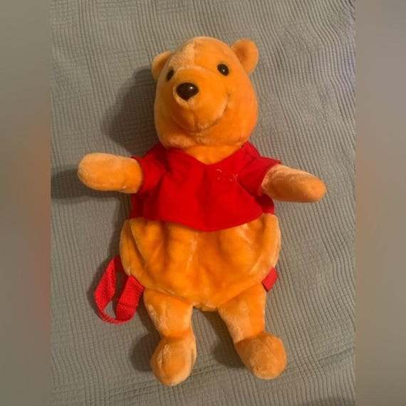 Vintage Disney Winnie the Pooh plush backpack 90's - image 1