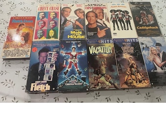Chevy Chase VHS Lot 11 Movies Christmas Vacation Caddyshack Fletch Three Amigos