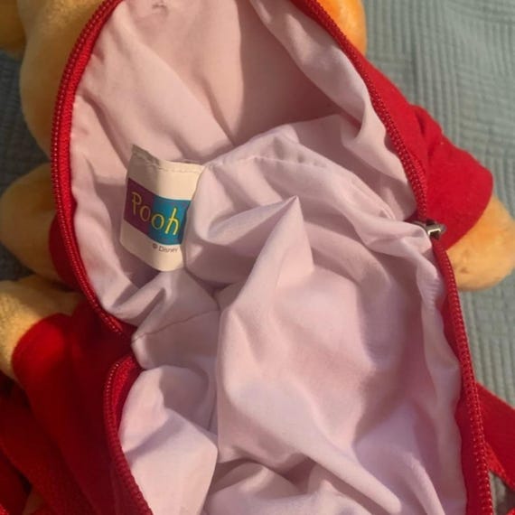 Vintage Disney Winnie the Pooh plush backpack 90's - image 6