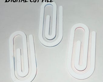 Cut File For Jumbo Paper Clip, Paper Clip Bookmark, Laser Cut File Paper Clip, Acrylic Paper Clip File, No Physical Product