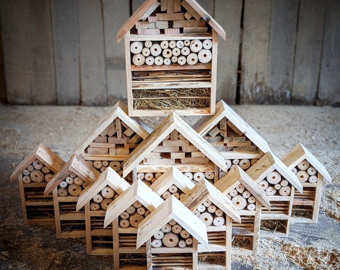 Handmade Natural Reclaimed Wood Bug Insect Hotel / Bug House / Environmentally Friendly / Bug Hotel / Bee Hotel / Garden Hide Shelter