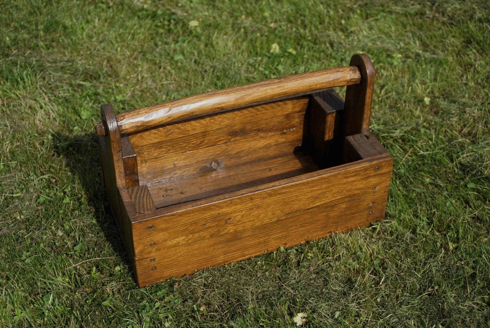 Handmade Pallet Wood Trug with Whittled Carry Handle For Etsy