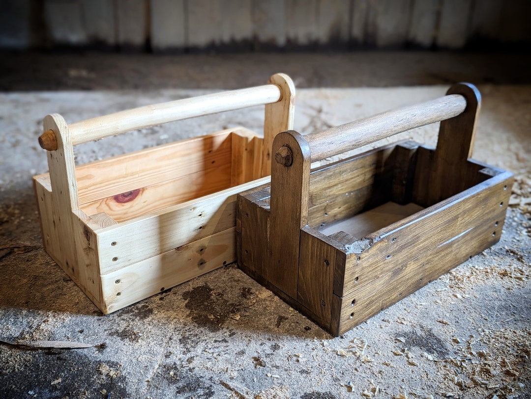 Handmade Pallet Wood Trug With Hand Carved Willow Handle for Etsy