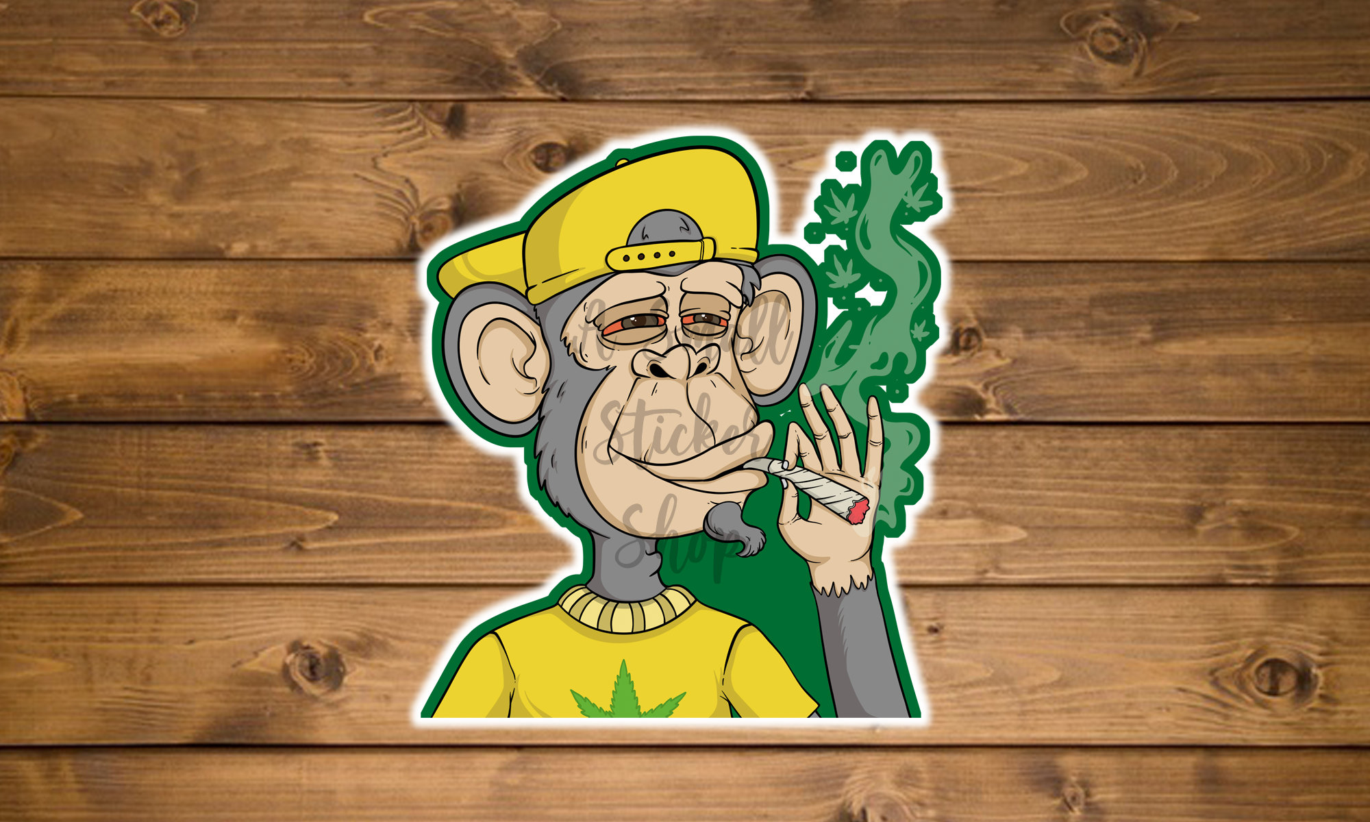 monkeys smoking weed