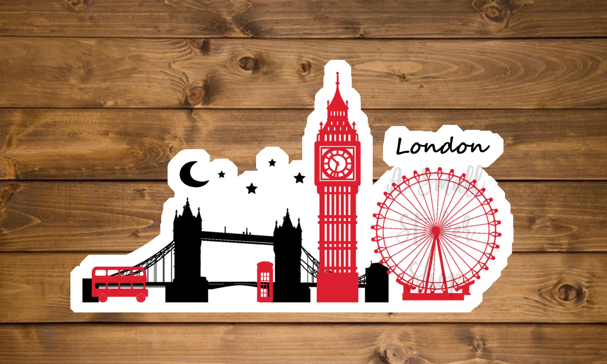 London vinyl Sticker Etsy