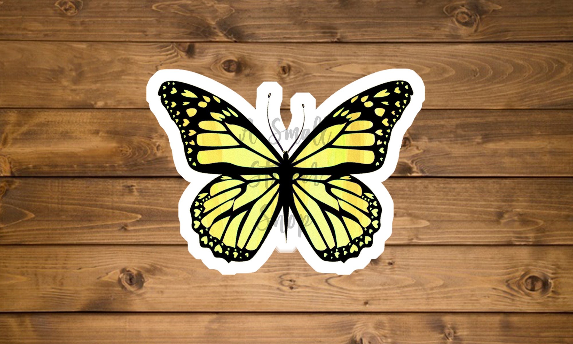 Yellow Butterfly Sticker small cute stickers small butterfly Etsy