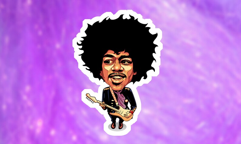 3- Jimmy Hendrix Sticker
