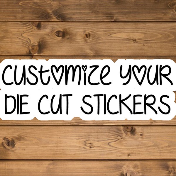 Custom Word Stickers Etsy