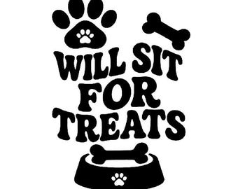 For LARGE DOGS Will Sit For Treats Dog Hoodie – Funny Dog Sweater, Cozy Large Dog Hoodie, Meme Pet Sweatshirt Gift for Dog Lovers