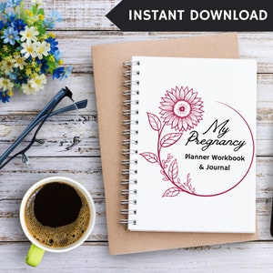 Pregnancy Journal, Pregnancy Journal Printable And Pregnancy Diary, Pregnancy Journal Diy And pregnancy gift For Pregnant Mom, My Pregnancy