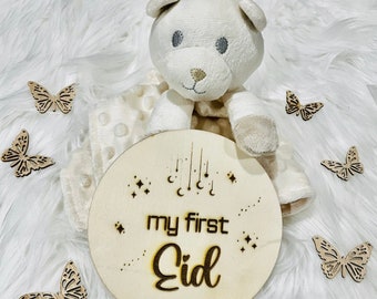 My First Eid Baby Milestone Photoshoot Prop, Newborn Baby Photoshoot Prop, Ramadan Eid Decor, Nursery Decor, Custom Photo Prop