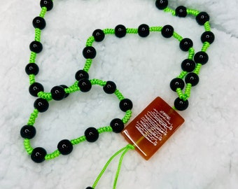Taweez Talisman Ayatul Kursi Car Hanging Amulet for Protection Safety Evil Eye Wealth Blessings, Powerful Hirz Pocket Quran Prayer Pouch
