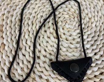 Taweez Talisman Amulet for Protection Safety Evil Eye Wealth Blessings, Powerful Hirz Jawad Pocket Quran Leather necklace Prayer Pouch