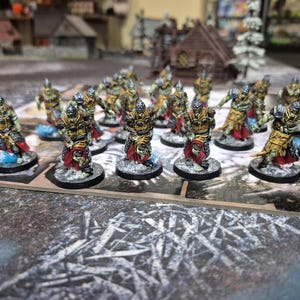 Cmon Games ZOMBICIDE WHITE DEATH Berserker Walkers painted x18 with Cards