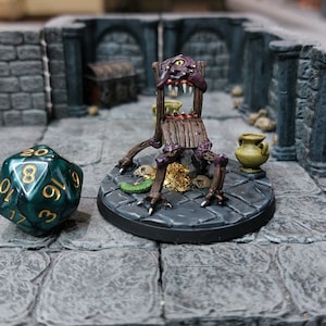 Chair Mimic Dungeons and Dragons/Pathfinder/RPG Miniature painted