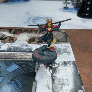 Tiefling Monk 40mm Fantasy/RPG/DnD painted miniature