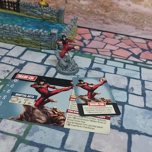Cmon Games Marvel Zombies Zombicide Shang-Chi (sem dragão) com cartas