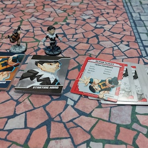 Cmon Games Marvel United Alpha Flight Northstar, Disco pintado com cartas