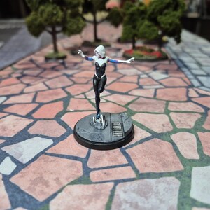 Marvel Crisis Protocol Ghost Spider painted with cards DDP PAID!!!