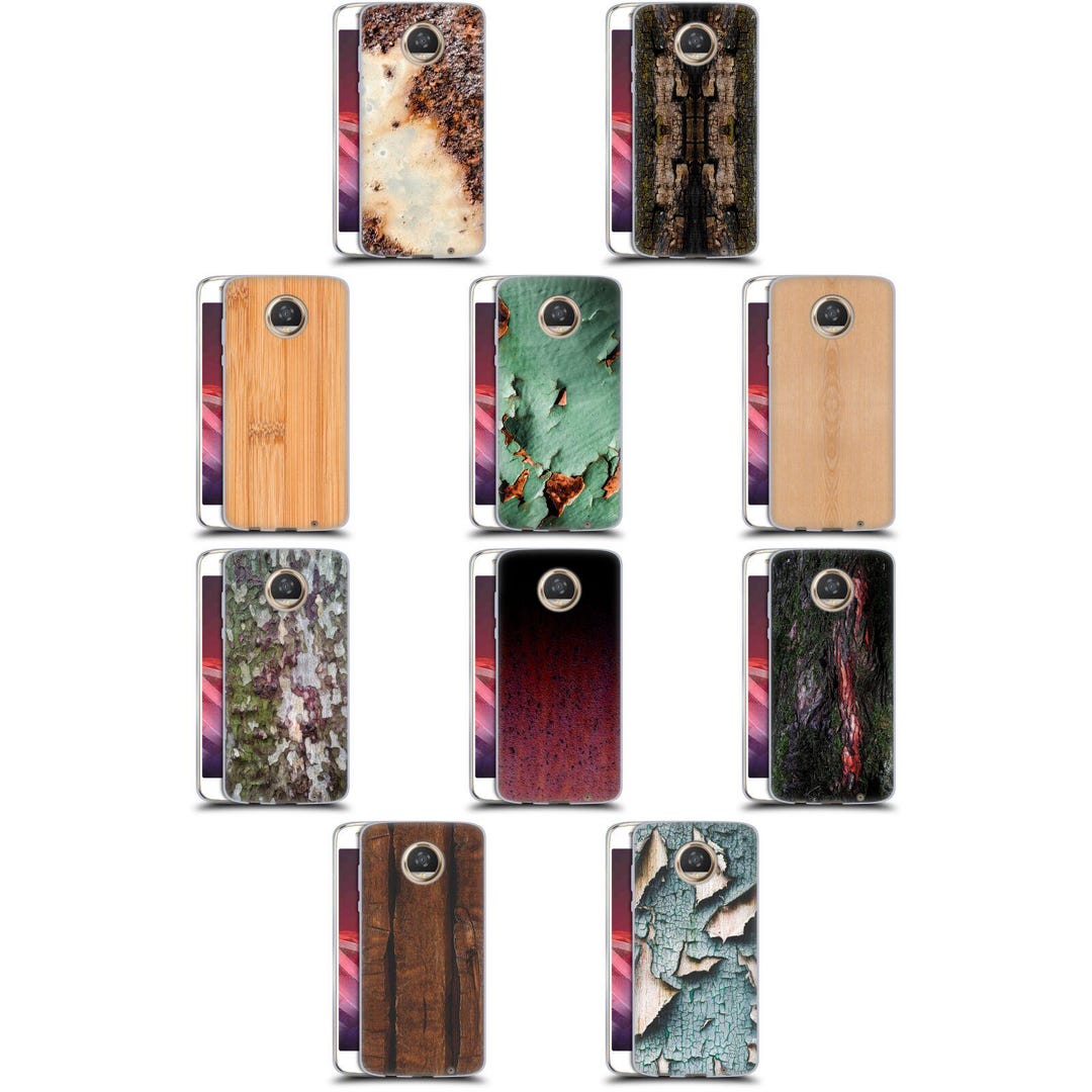 Official Pldesign Wood and Rust Prints Soft Gel Case for Motorola ...