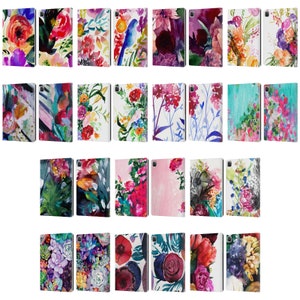 公式 Mai Autumn Floral Garden レザーブックウォレットケースカバー Apple iPad用