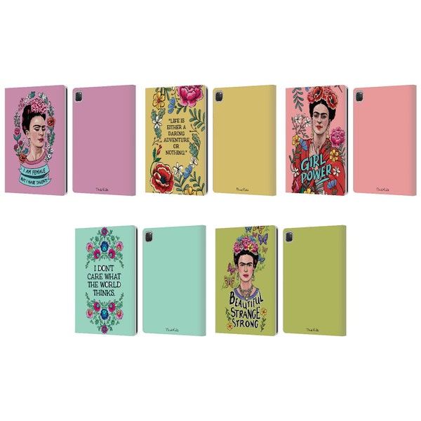 Official Frida Kahlo Art & Quotes Leather Book Wallet Case Cover For Apple iPad