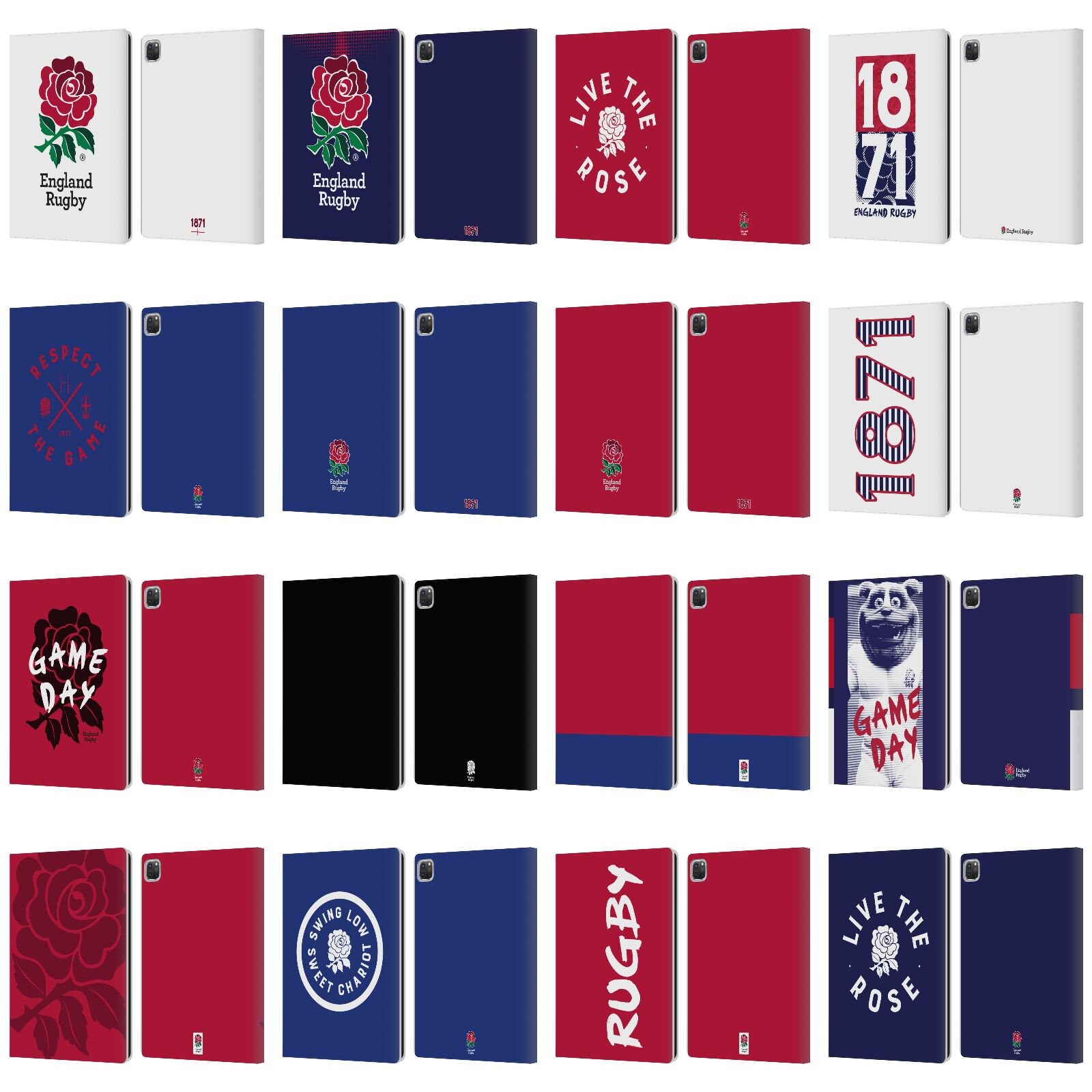 2022 England Rugby Union Shirt History Artwork 2007-2022