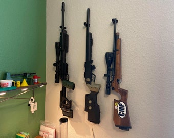 Check out the pic below. Nerf Gun Rack Wall Mounted : Wall Mount Gun Rack Etsy