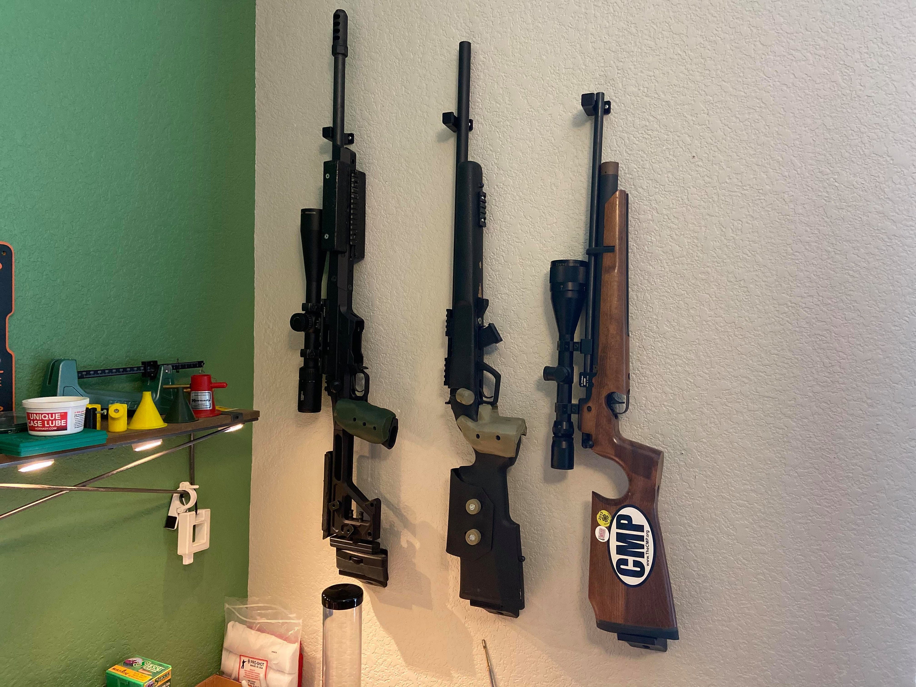2 Rifle Musket Gun Shotgun Display Case Rack Airsoft Lockable
