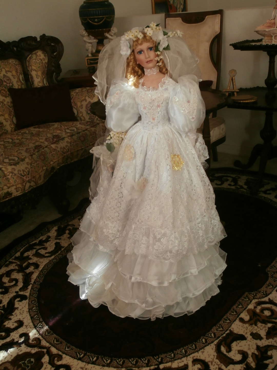 Vintage ASHLEY BELLE Bride Doll Collector Item Large 42 Inches New One of Kind Etsy