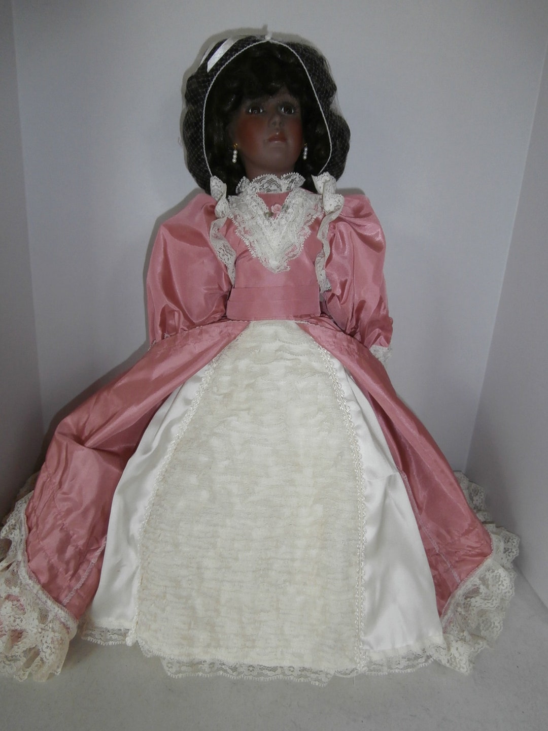 VTG Rare Kingstate the Dollcrafter African American Victorian Style