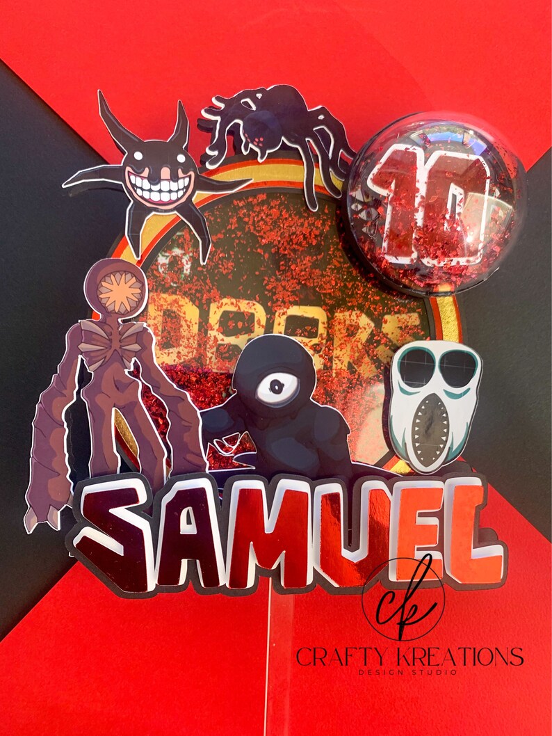 Roblox Doors 3D Personalised Cake Topper Etsy Australia